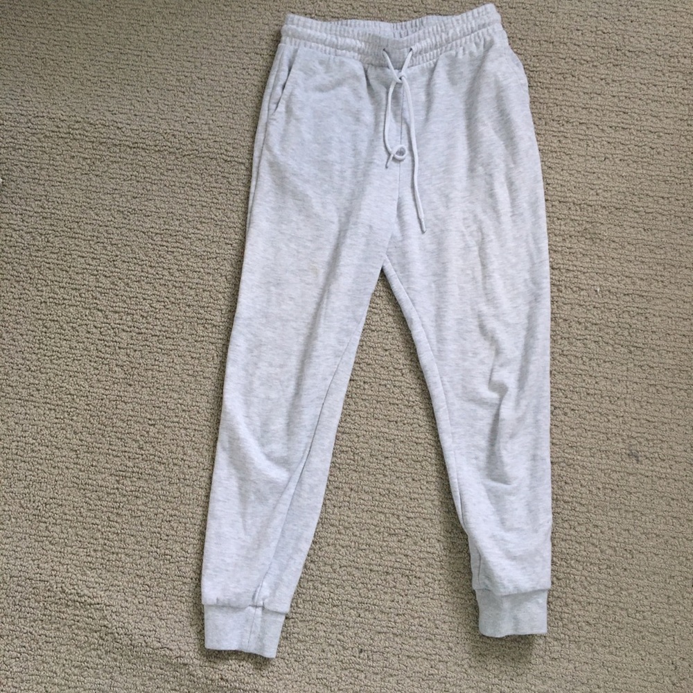 Light Gray Skinny Jogger Pants